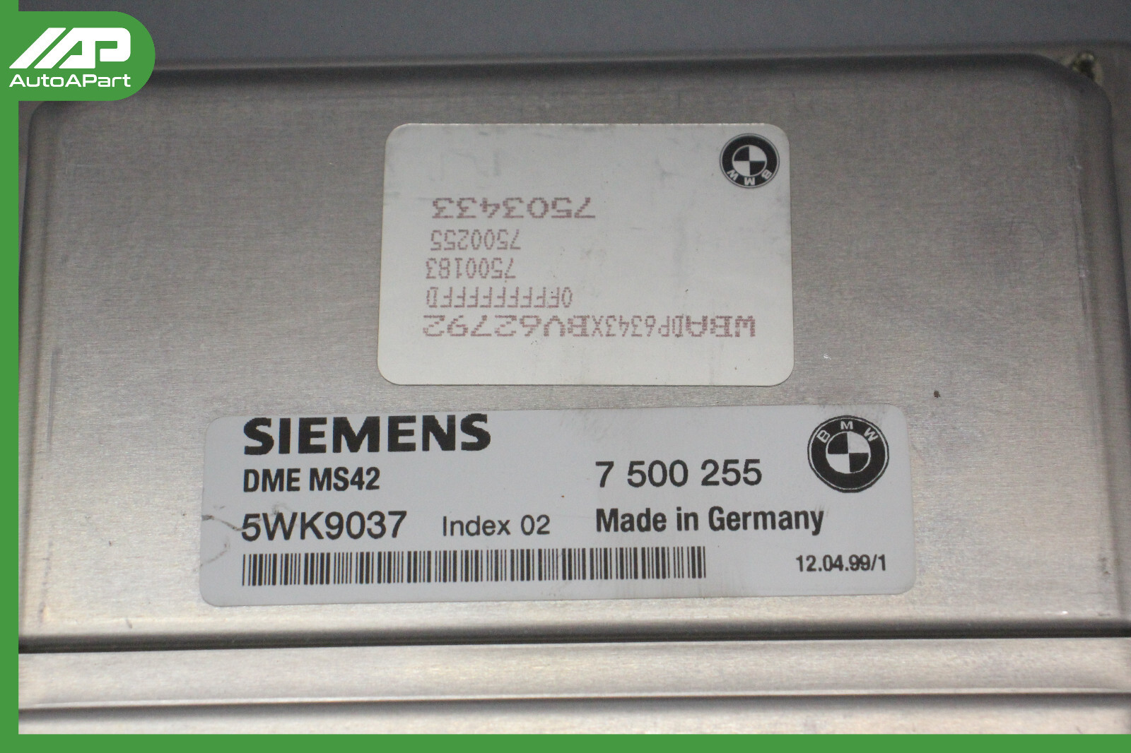 ✅ 99-00 BMW E39 528i Electronic Control Module Sdn2.8LAUTO Trans 7500255 OEM