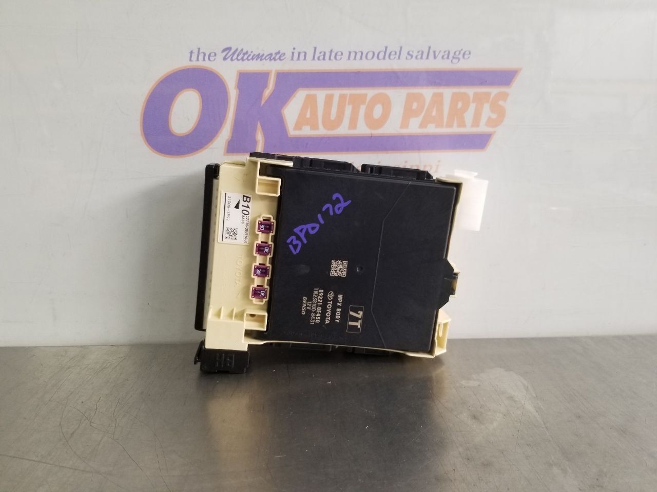 21 2021 TOYOTA HIGHLANDER MULTIPLEX NETWORK CONTROL MODULE 892210E450