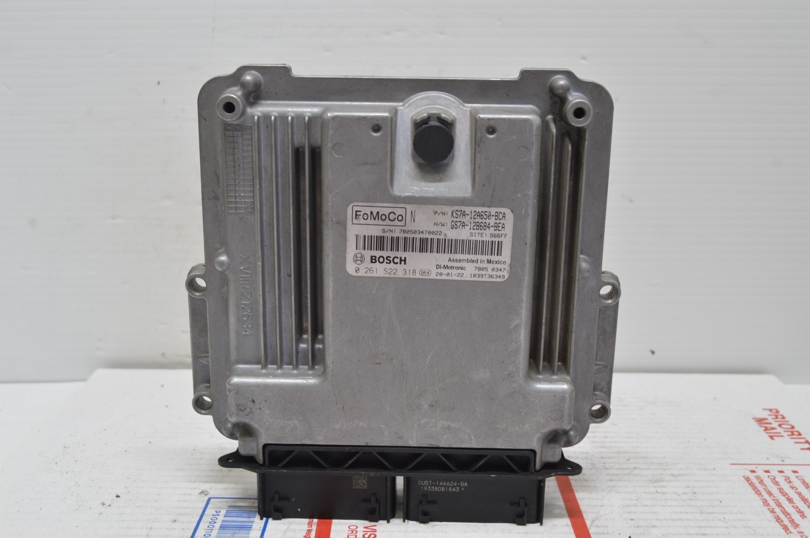 2017 2020 Ford Fusion 1.5 KS7A-12A650-BCA Engine Control Module Unit Ecm K72 012