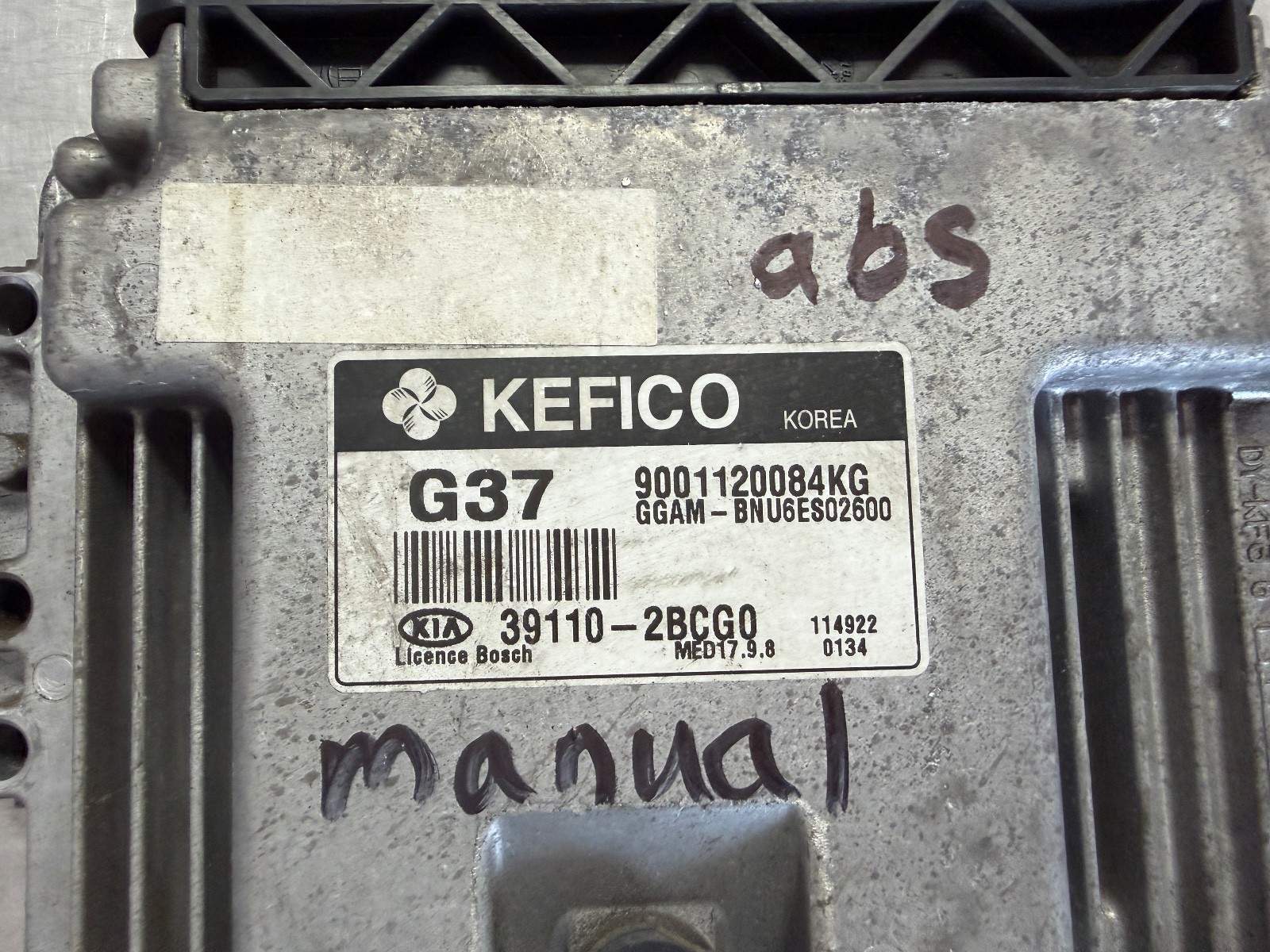 2012-2013 Kia Soul ECM Engine Computer 39110-2BCG0