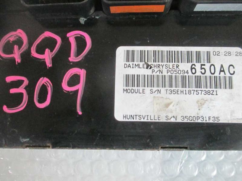 06 Caravan Town & Country Engine Control Module P05094650AC 05094650AC