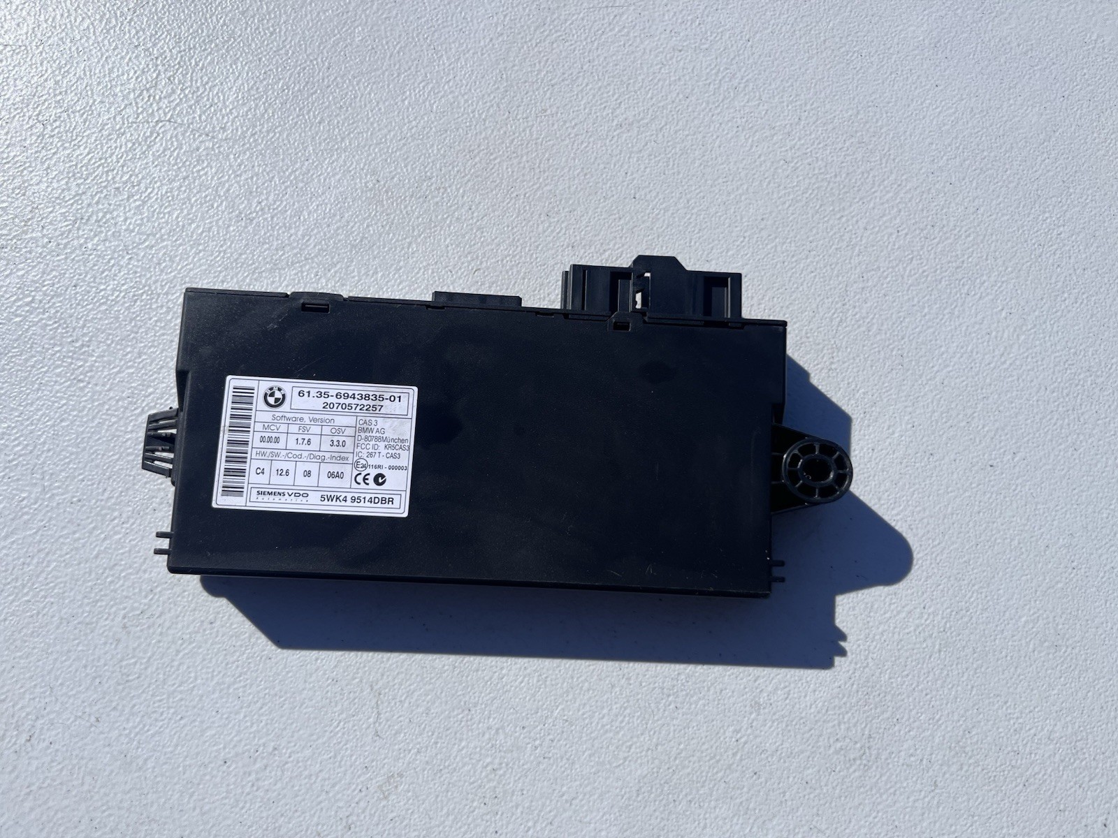 2006-2011 BMW E90 E92 325i 328i 335i CAS Comfort Access Module OEM 6943835