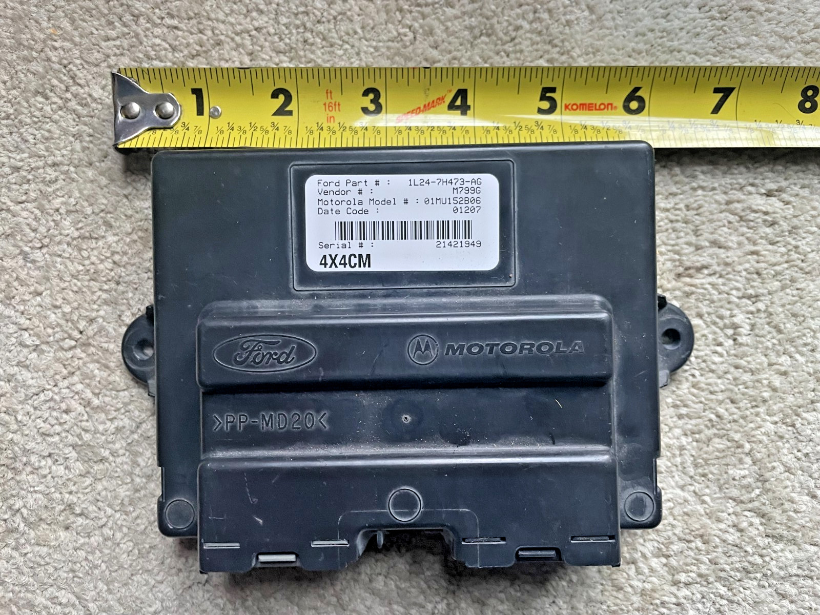 2002 Ford Explorer 4X4 Transfer Case Control Module (4X4CM) 1L24-7H473-AG