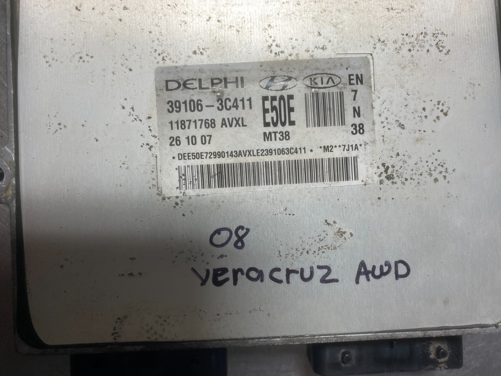 2008 Hyundai Veracruz Delphi Ecu Engine Control Unit 39106-3C411 Ecu Ecm