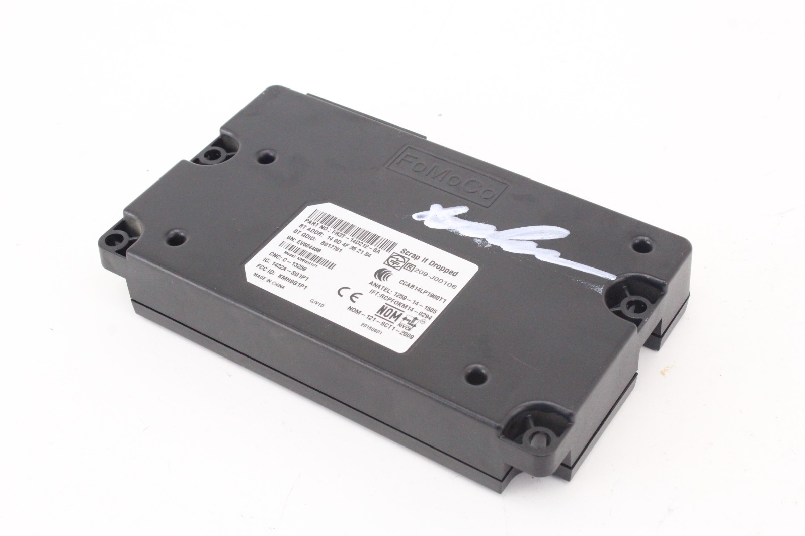 16-17 Ford Focus Communication Control Module Unit Black OEM FR3T-14D212-SA
