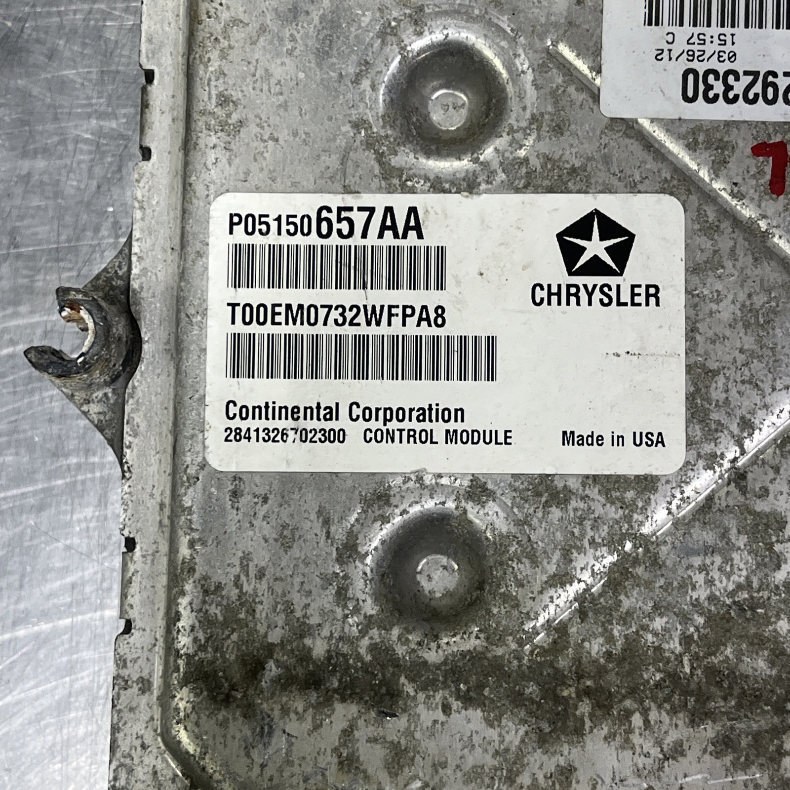 2012 Chrysler 200 3.6L Engine Computer Control Module ECM ECU OEM P05150657AA