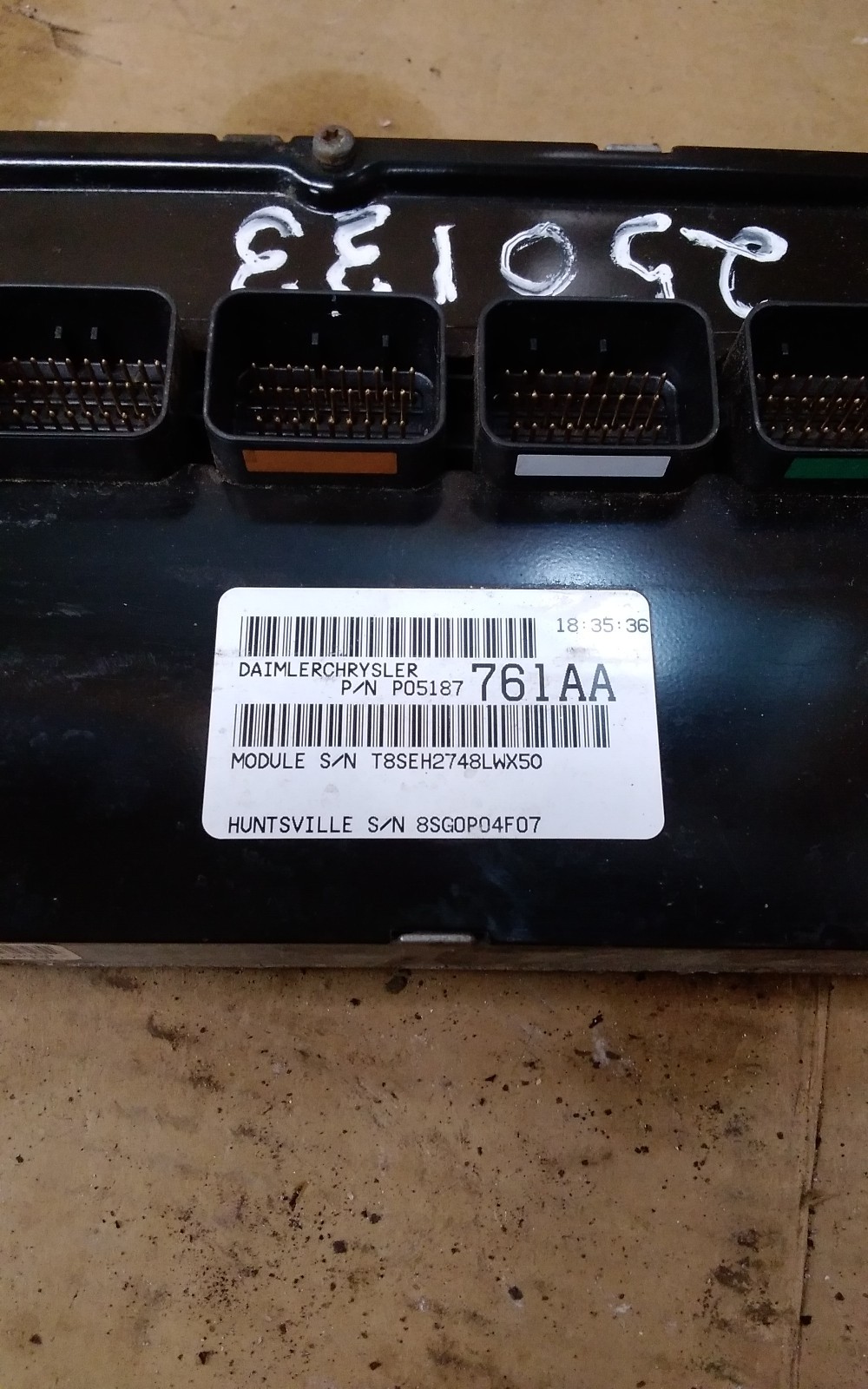 2009 CHRYSLER PT CRUISER USED ECM ENGINE CONTROL MODULE AT NO TURBO P05187761AA