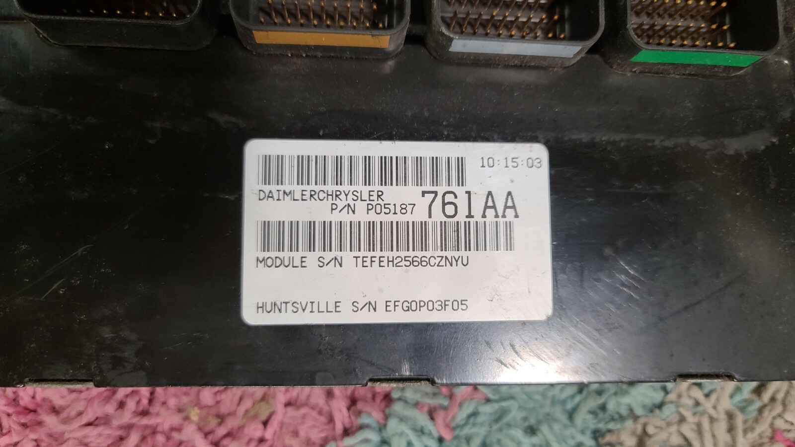 ✅2007 CHRYSLER PT CRUISER ENGINE CONTROL COMPUTER MODULE ECU ECM OEM P05187761AA