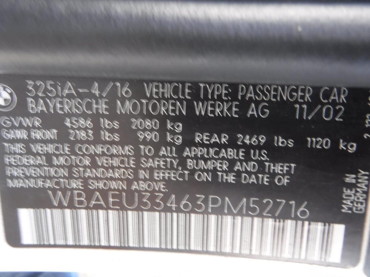 Used Seat Memory Control Module fits: 2003 Bmw 325I Memory seat Grade A