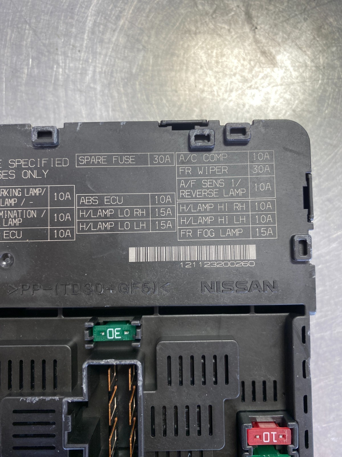 2007-2012 Nissan Sentra Engine Room Control Unit-IPDM P/N 284B6-ET03A