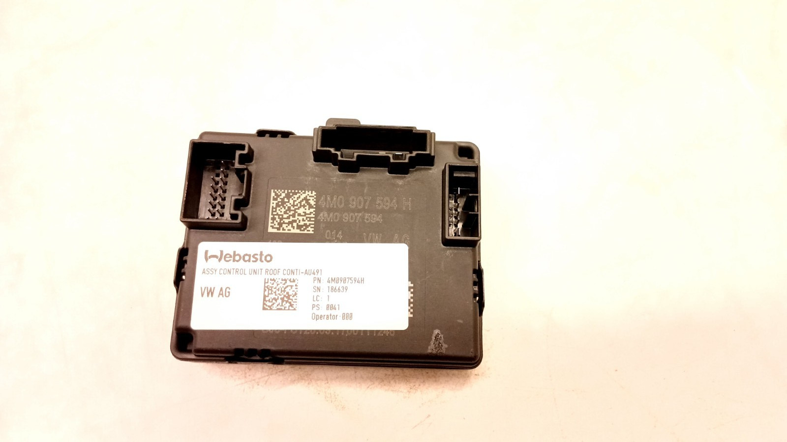 17-24 Audi B9 A4 S4 22-24 Vw Gti Sunroof Window Glass Control Module Oem 102825