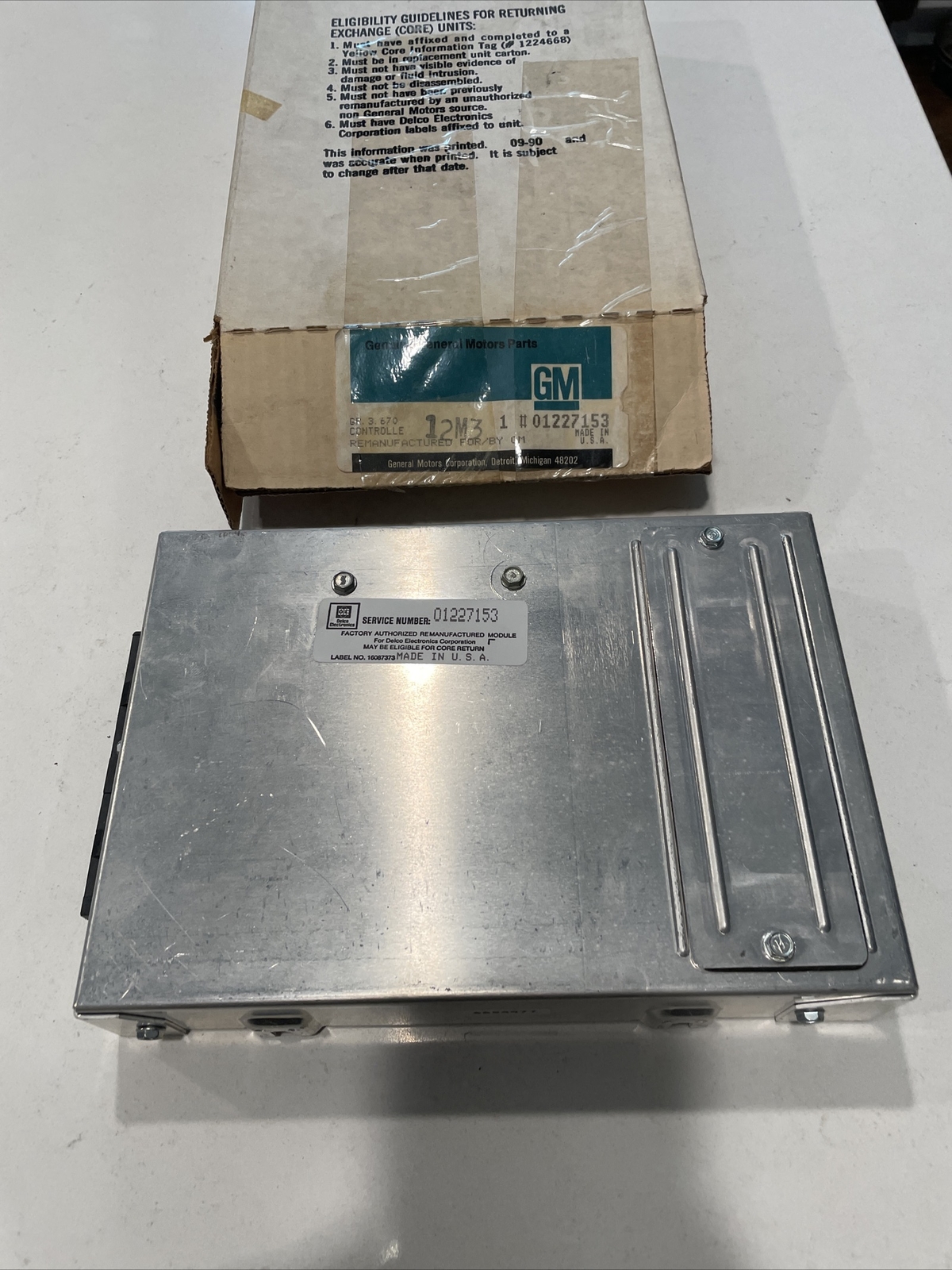 New Reman GM 1227153/88999139 Engine Control Module 1986 LeSabre Grand Am 3.0L