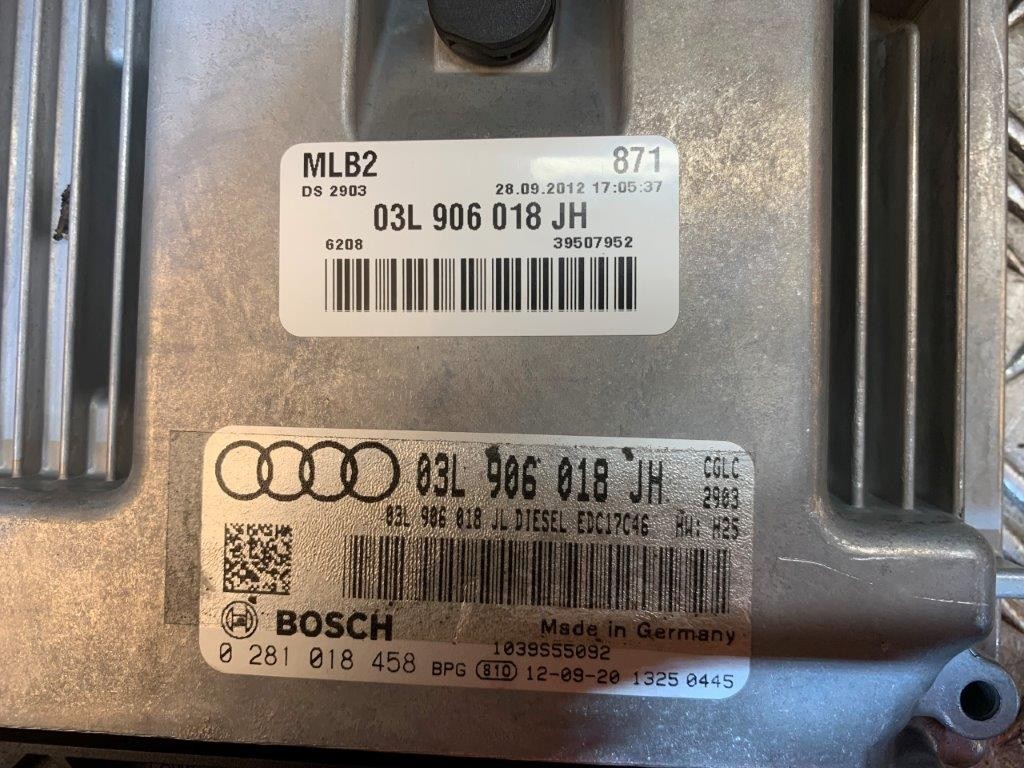 12-15 AUDI A4 B8 8K 2.0 DIESEL MANUAL COMPLETE ENGINE ECU KIT 03L906018JH