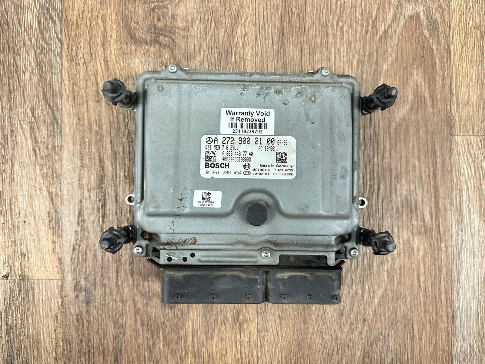 2010 Mercedes GLK350 ECU Engine Control Module Computer A2729002100
