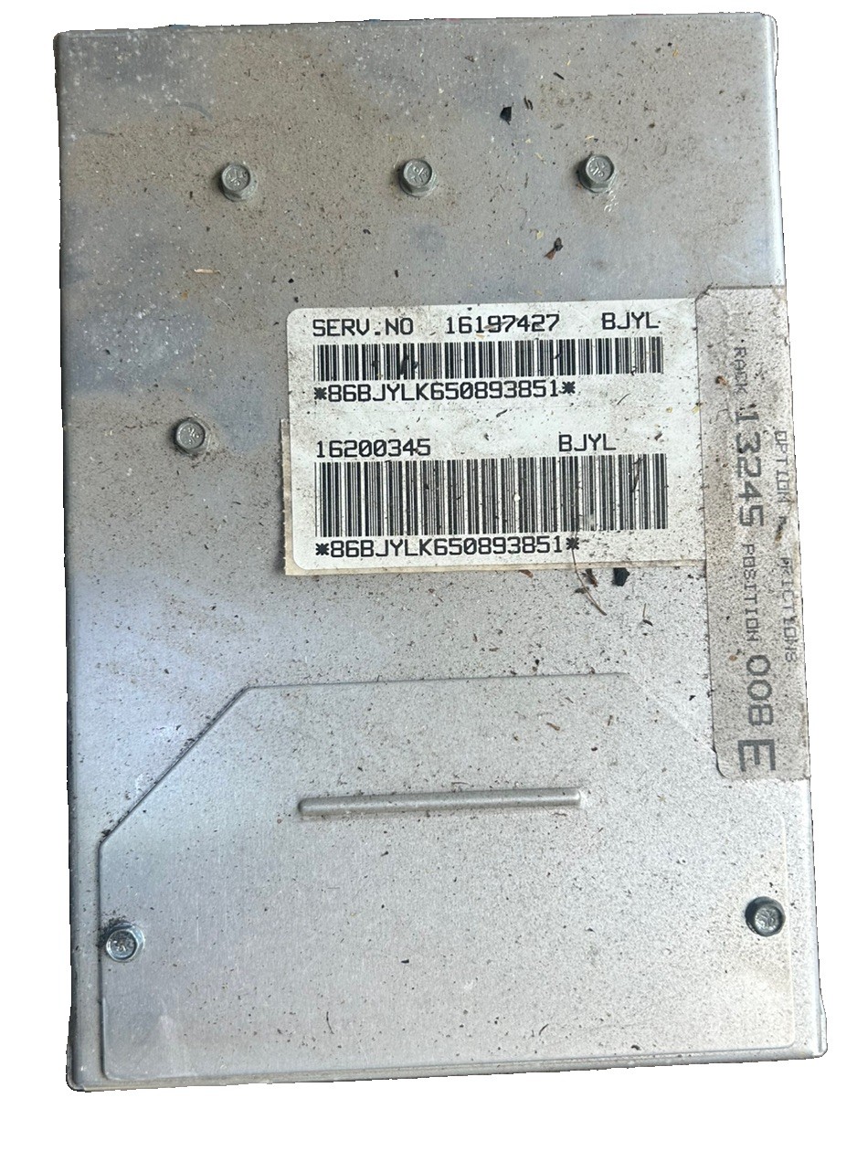 94 95 CHEVROLET 1500 2500 5.7L ENGINE CONTROL ECU ECM MODULE GAS 16197427