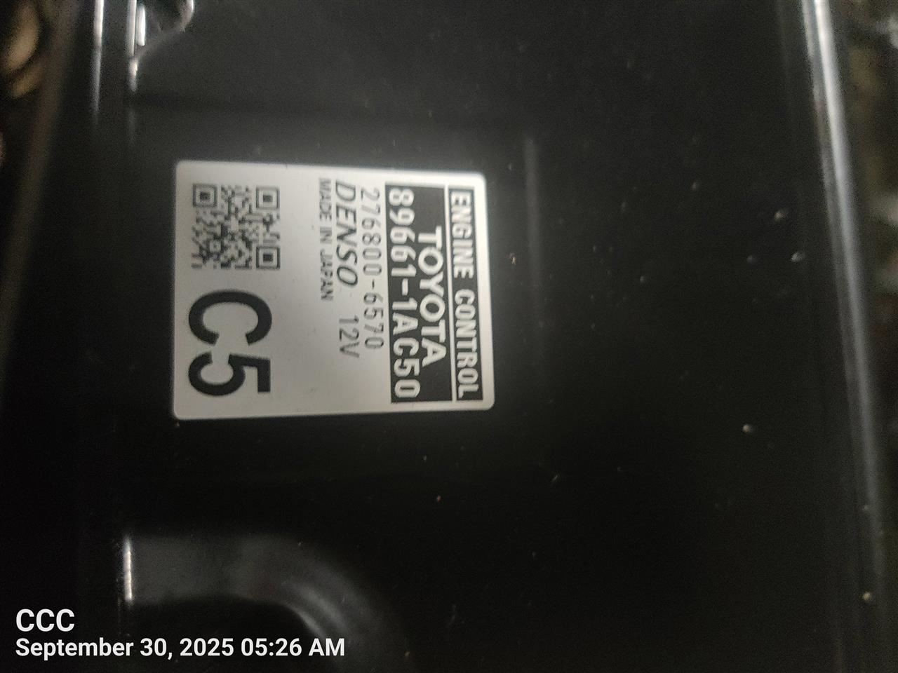 ELECTRONIC CNTRL MOD OEM 21-22 TOYOTA COROLLA 1YR WRNTY 896611AB10