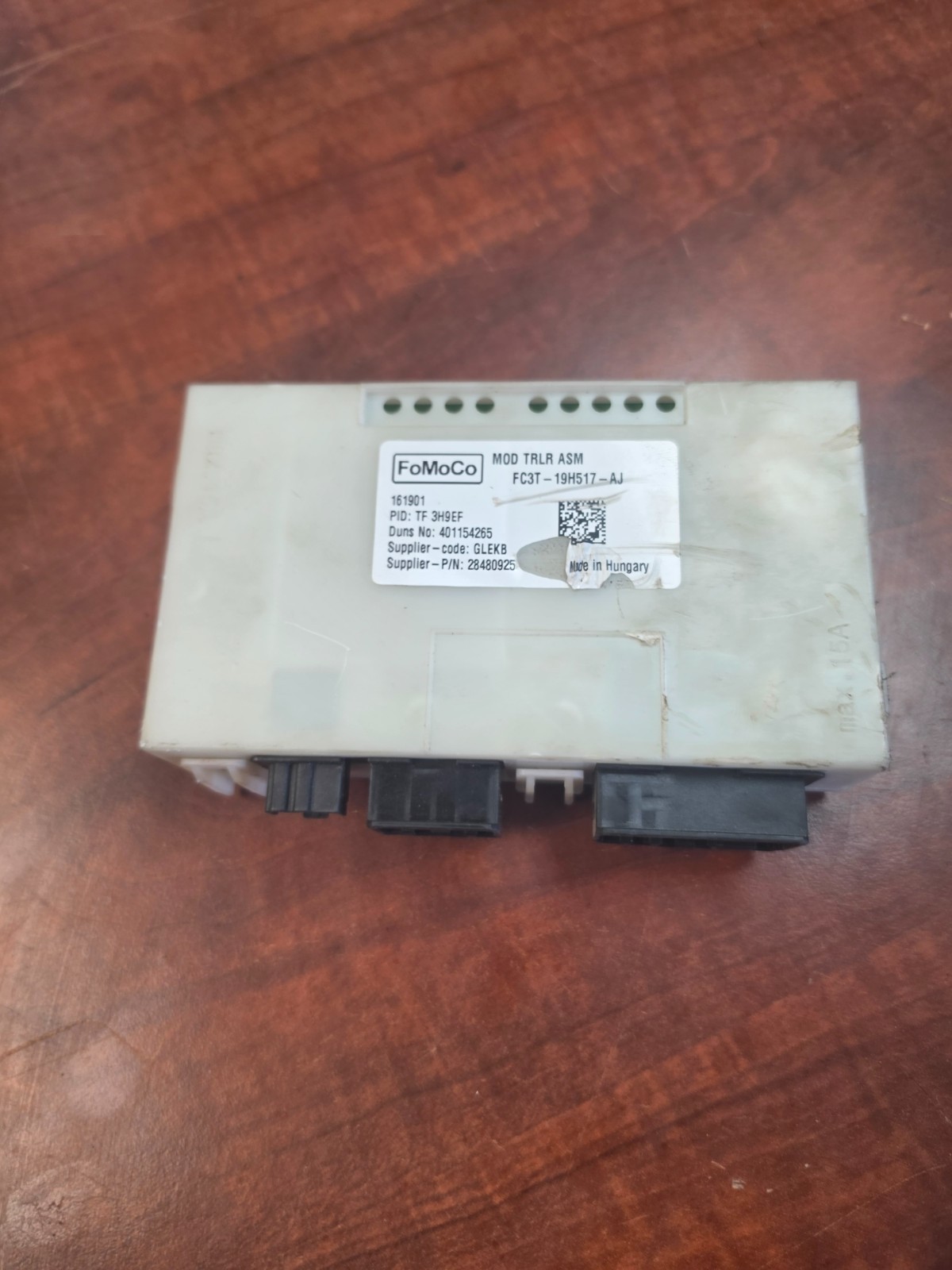 2015-2016 Ford F250 F350 Super Duty Trailer Brake Module Assembly FC3T-19H517-AJ