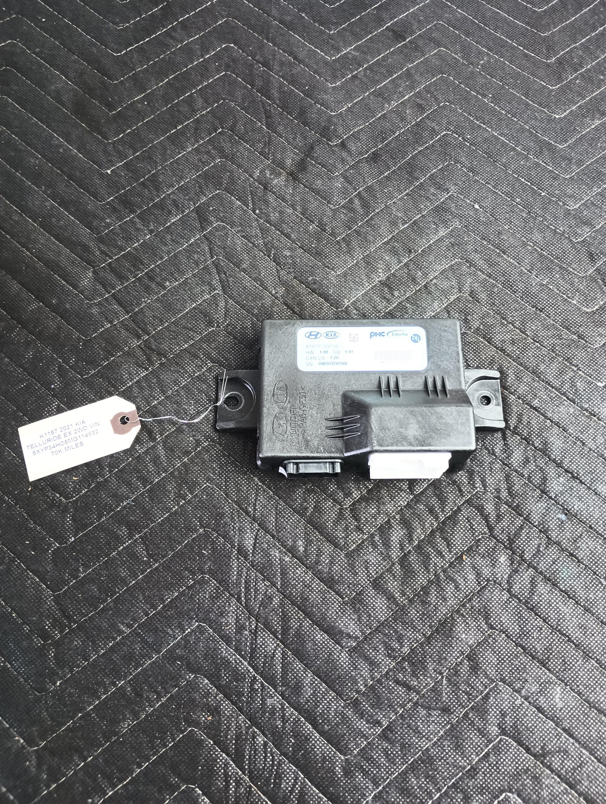 2020-2022 Kia Telluride Tailgate Liftgate Trunk Control Module OEM 81870-S9100
