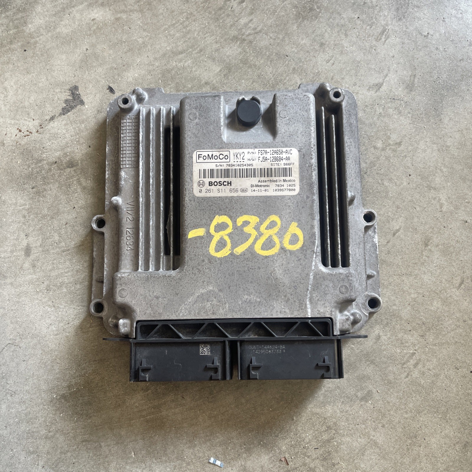 2015 Ford Fusion 2.0L FS7A-12A650-AVC Engine Control Module Unit ECU