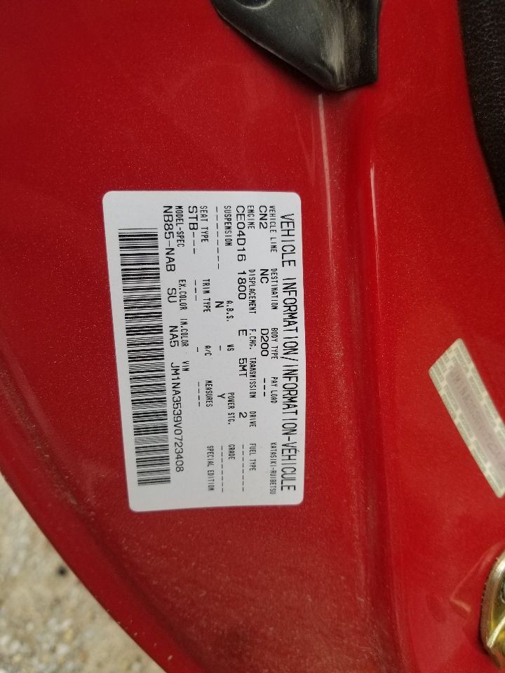 97 MAZDA MX-5 MIATA RWD 1.8L ENGINE CONTROL MODULE BP3A18881A OEM