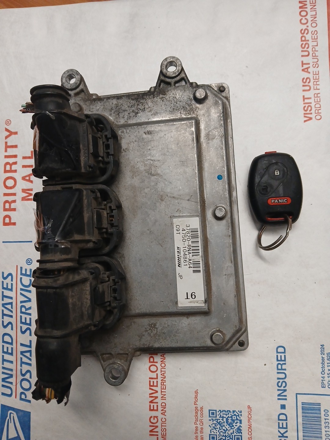 2006-2011 Honda Civic ECU ECM Engine Computer and Matching Key OEM