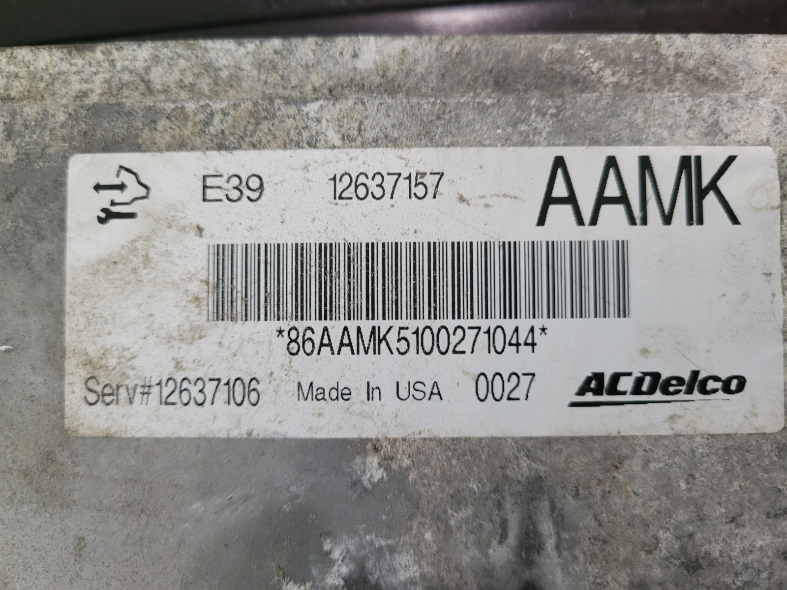2010-2011 Cadillac SRX Engine Control Module/ECU (12637106)