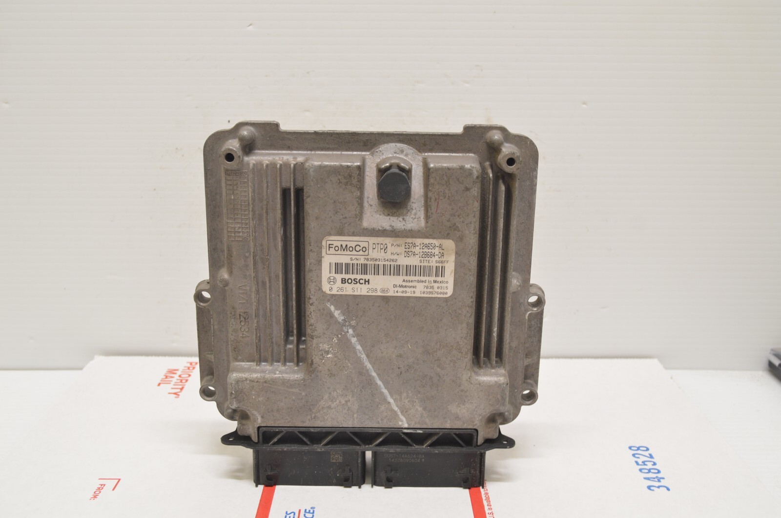 2014 2016 Ford Fusion ES7A-12A650-AL Engine Control Module Unit Ecm D60 050