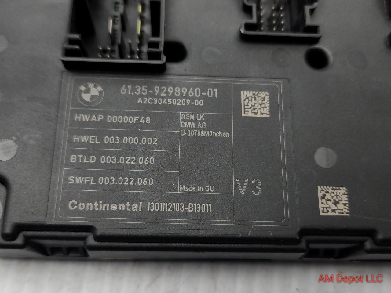 2013 BMW 320i 328i 335i 340i 330i M3 F30 F80 REM Rear Body Control Module