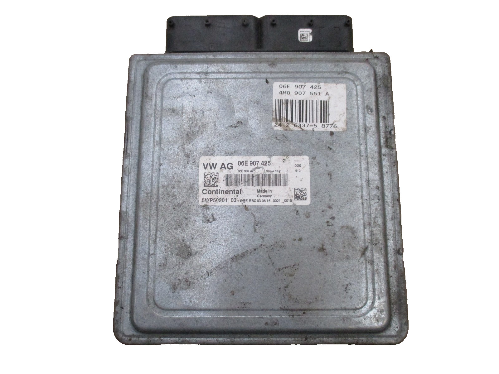 2017-2019 AUDI Q7 ECM ENGINE COMPUTER 06e907425 Very Small Chip in Plug