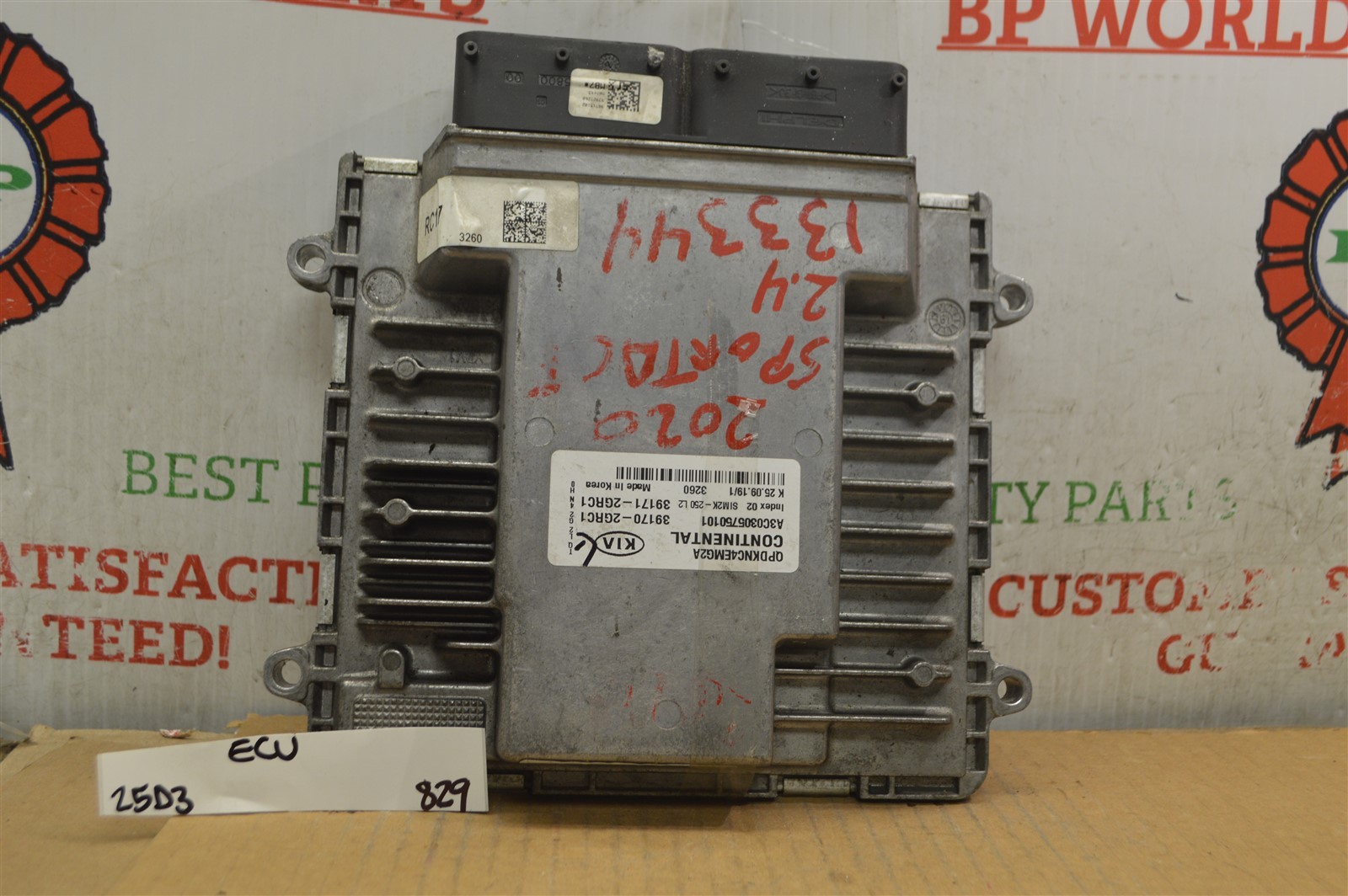 2020-2021 Kia Sportage ECU 391702GRC1 391712GRC1 Engine Control Module 829-25D3