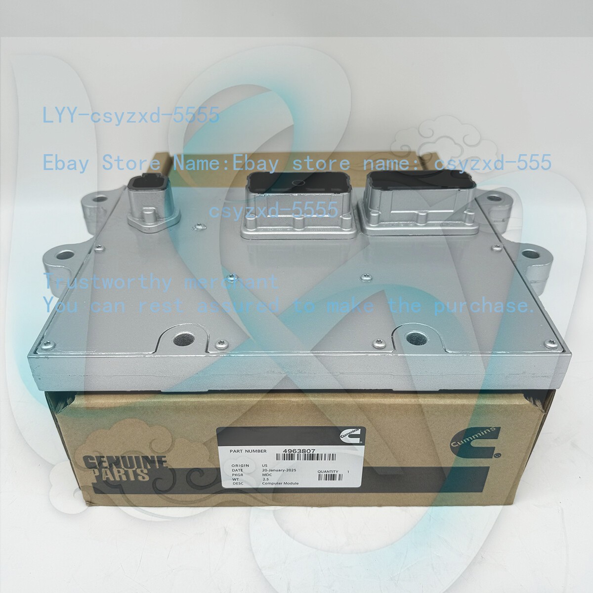 New ECM ECU Engine Control Unit Module 4963807 for Cummins ISM 496380 49638087RX