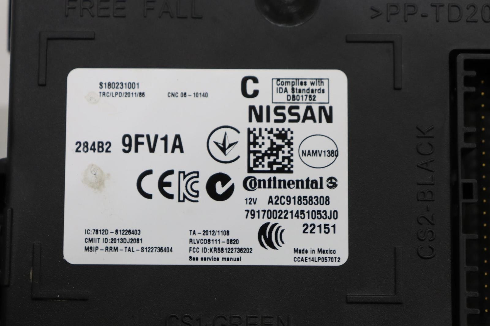 Used Body Control Module fits: 2023 Nissan Titan Body Control BCM under LH dash