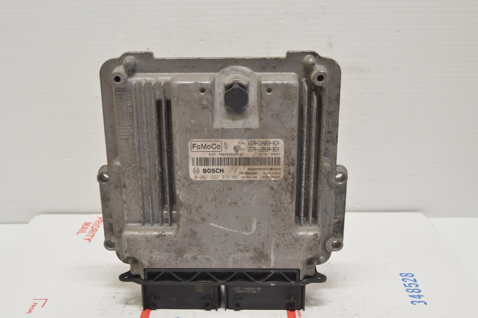 2017 2019 Ford Fusion KS7A-12A650-BCA Engine Control Module Unit Ecm K62 048