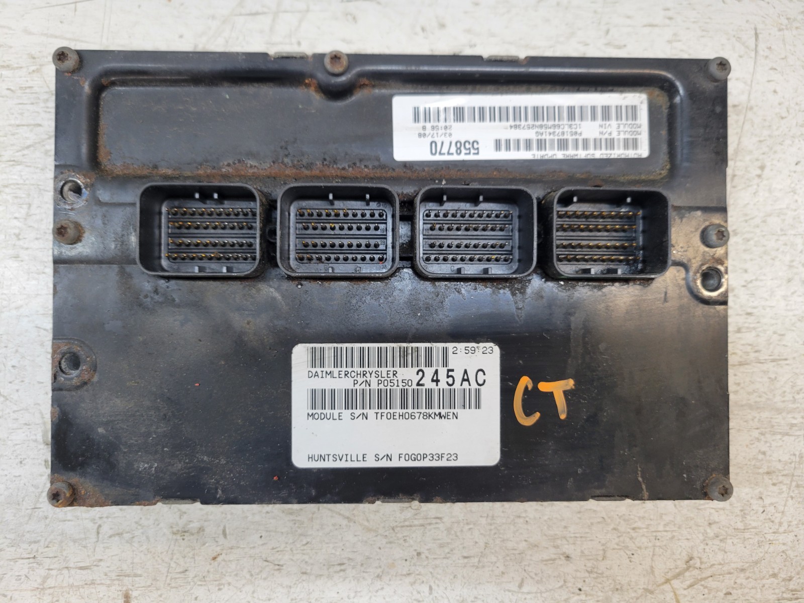2007-2008 Sebring Avenger 2.7L 3.5L Engine Control Module ECM PCM OEM 05150245AC