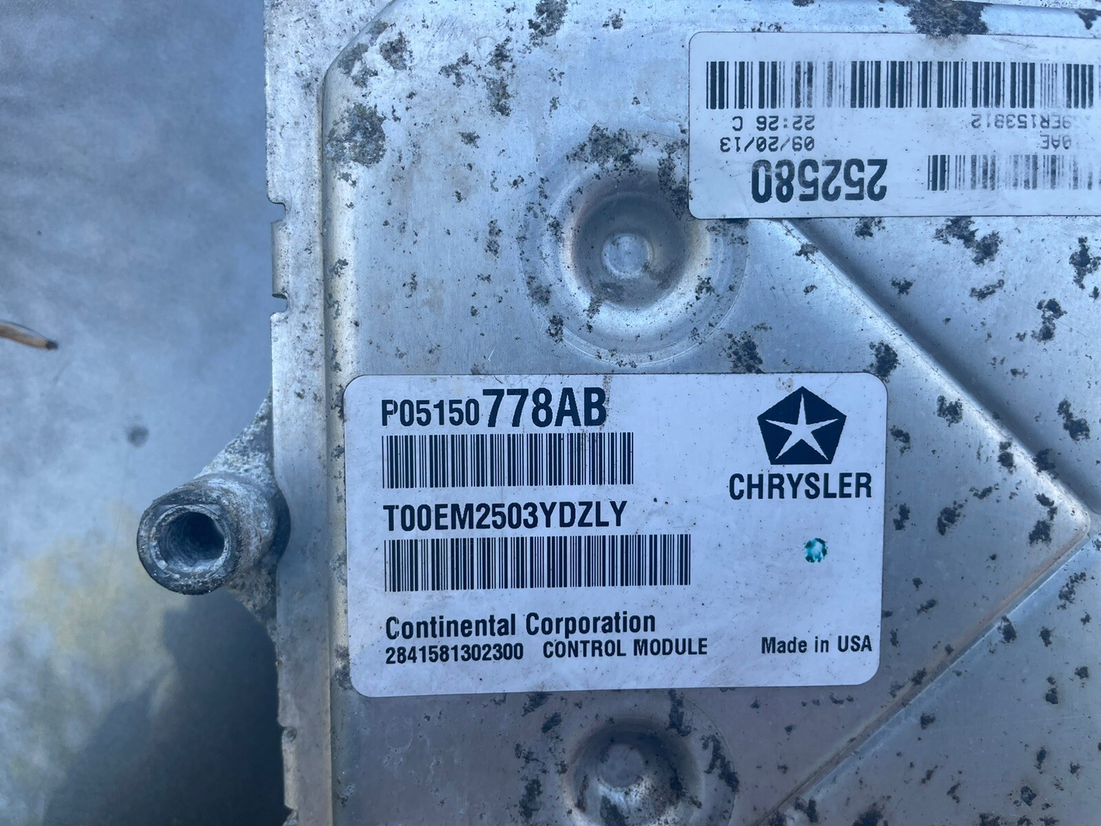 2014 Dodge Caravan ECU ECM Engine Control Module 05150778AB