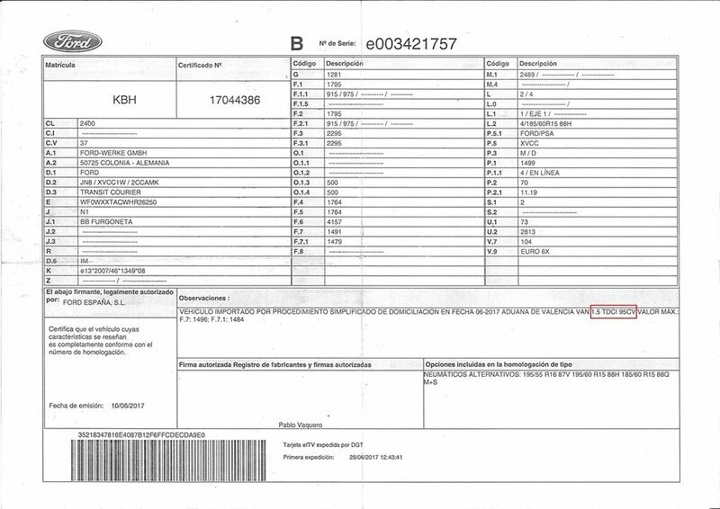 F1FA9D370GA 242223 electronics module FORD TRANSIT COURIER COMBI AMBIENTE 2016