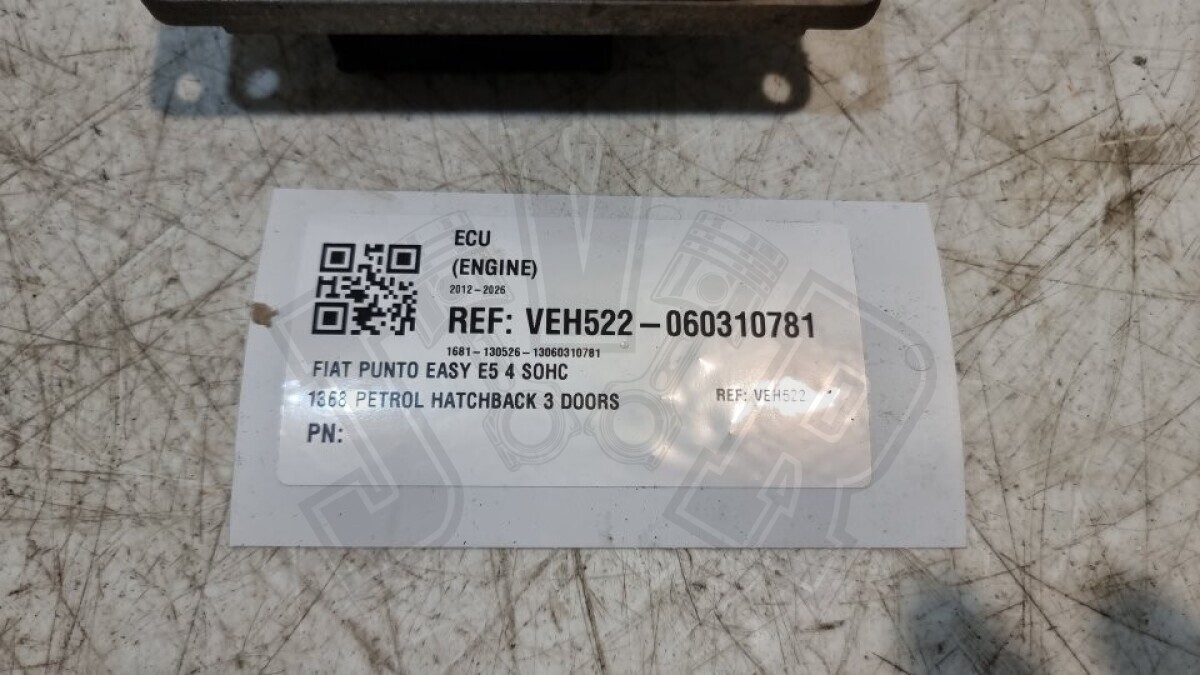 Fiat Punto Engine Control Unit ECU 1.4 Petrol 2012 MK3 Facelift 199 OEM 51891838