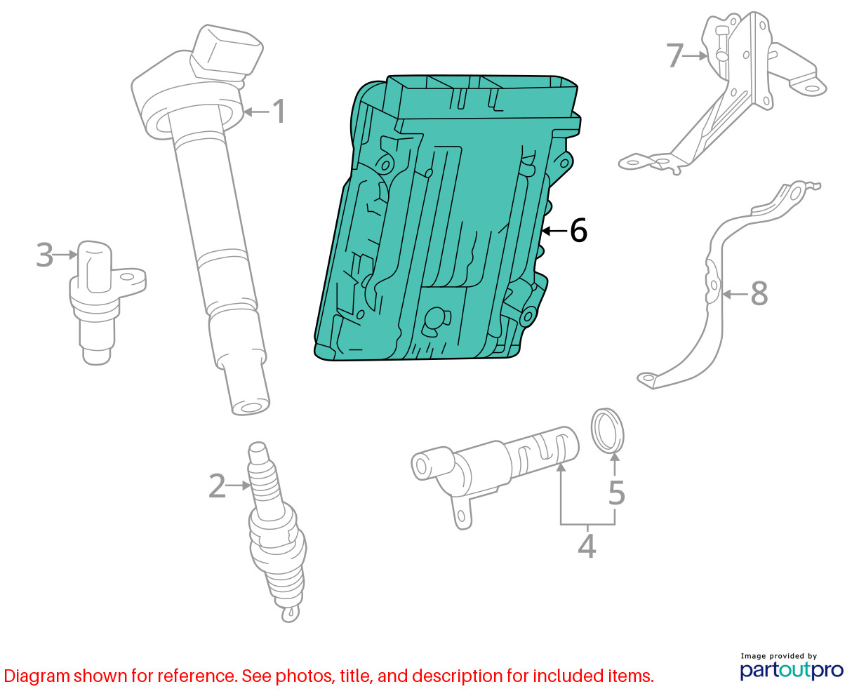 25 TOYOTA TACOMA SR5 ECM ENGINE CONTROL MODULE 2.4L 8966104M20