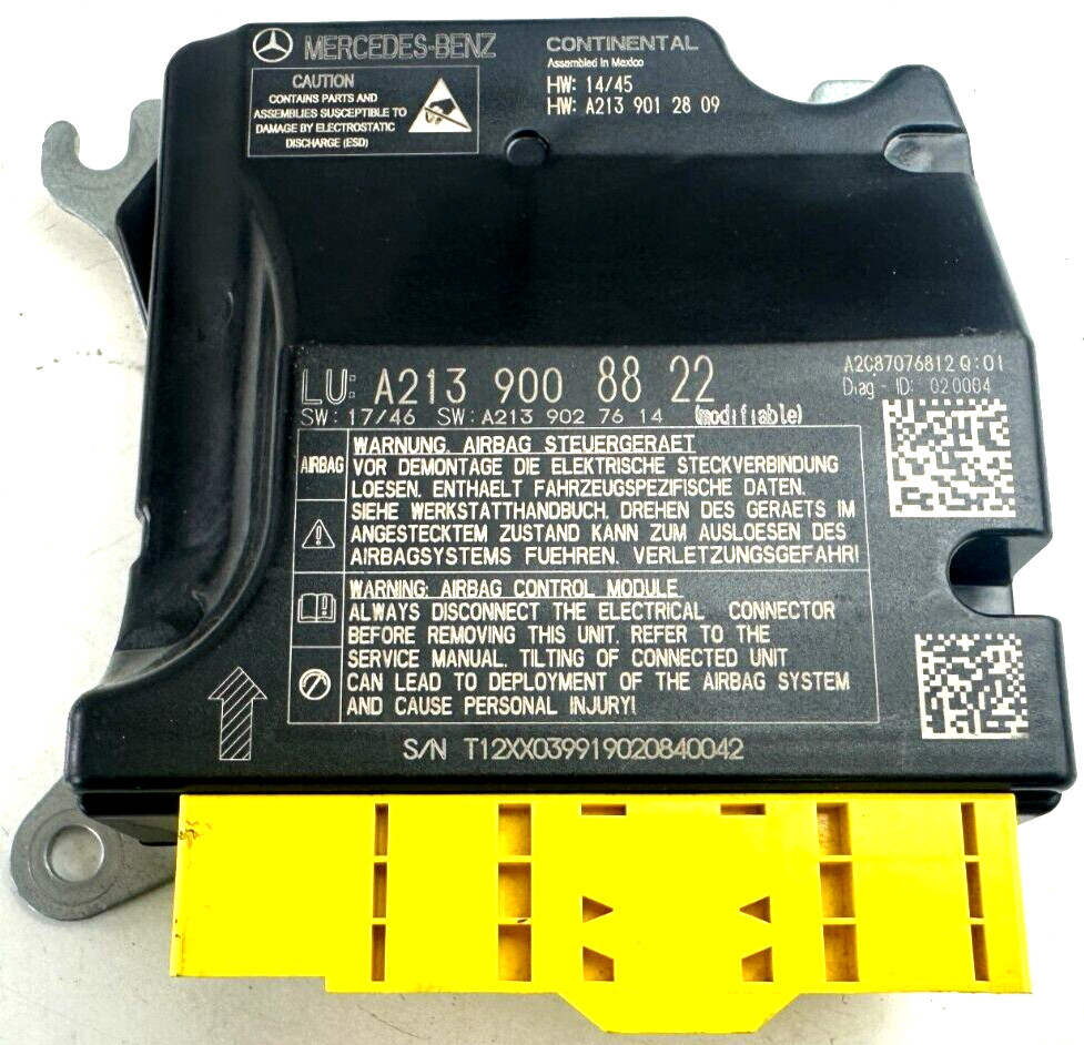 MERCEDES E-CLASS E220 W213 S213 2016- / AIRB AG CONTROL MODULE – A2139008822