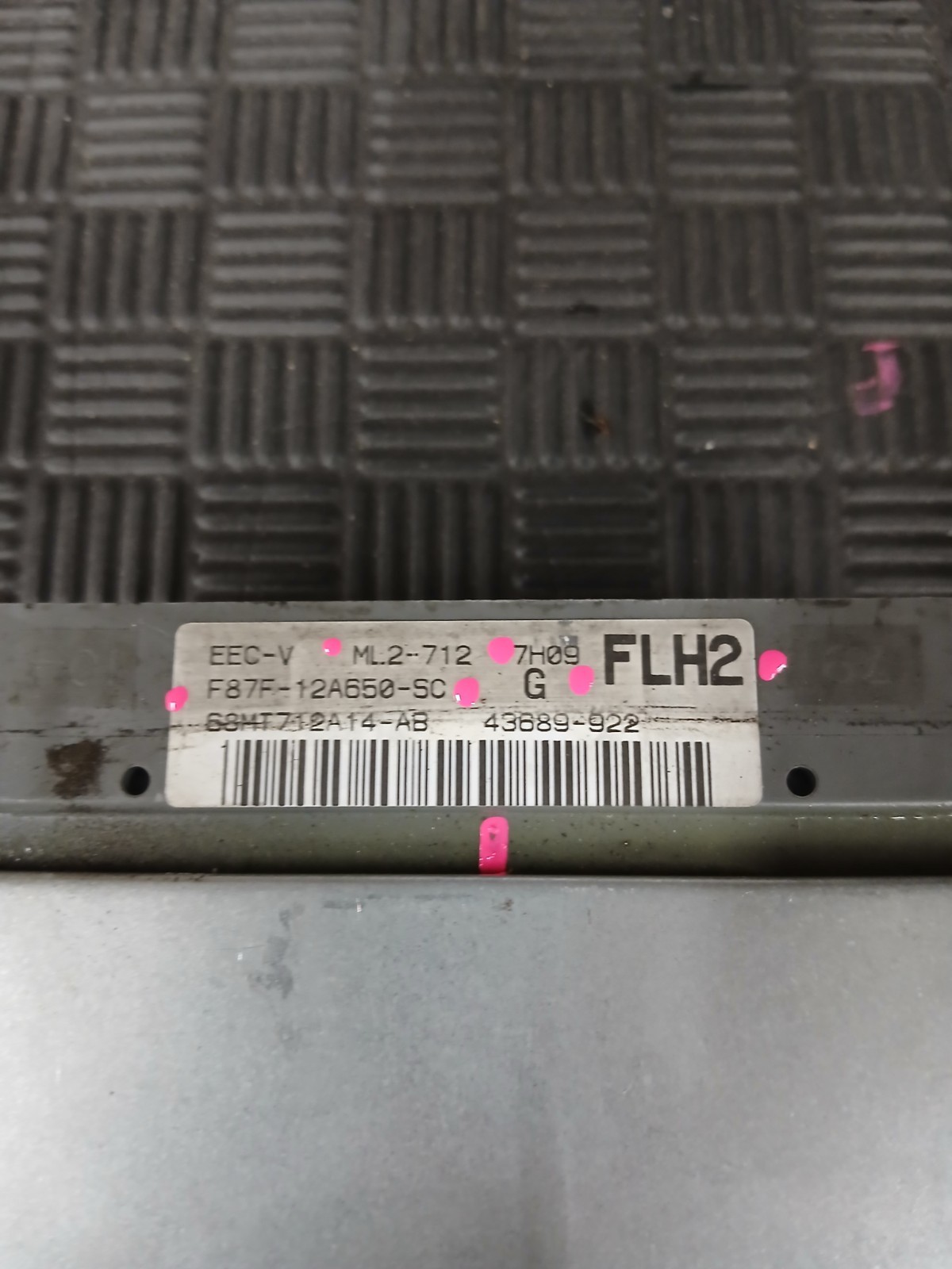 1998 Ford Ranger MAZDA B2500 2.5L MT ECM Engine Control Module F87F-12A650-SC