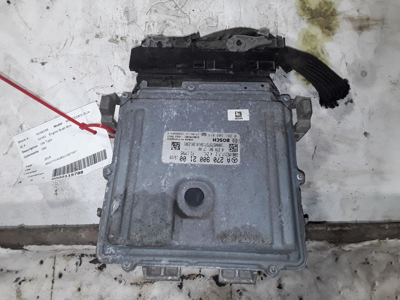 Engine ECM 156 Type Fits 15-20 MERCEDES GLA-CLASS 799102