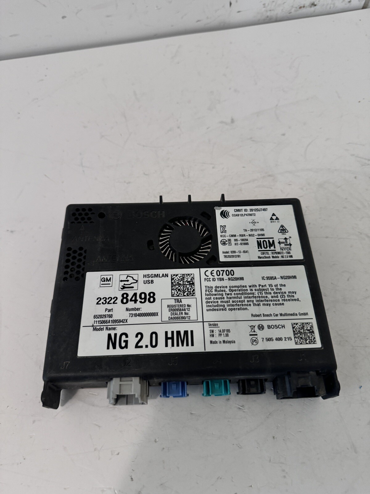 2015 CHEVROLET SILVERADO HMI HUMAN MACHINE INTERFACE MODULE OEM 23228498