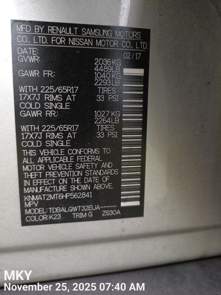 ENGINE CONTROL MOD OEM 16-17 NISSAN ROGUE 1YR WRNTY