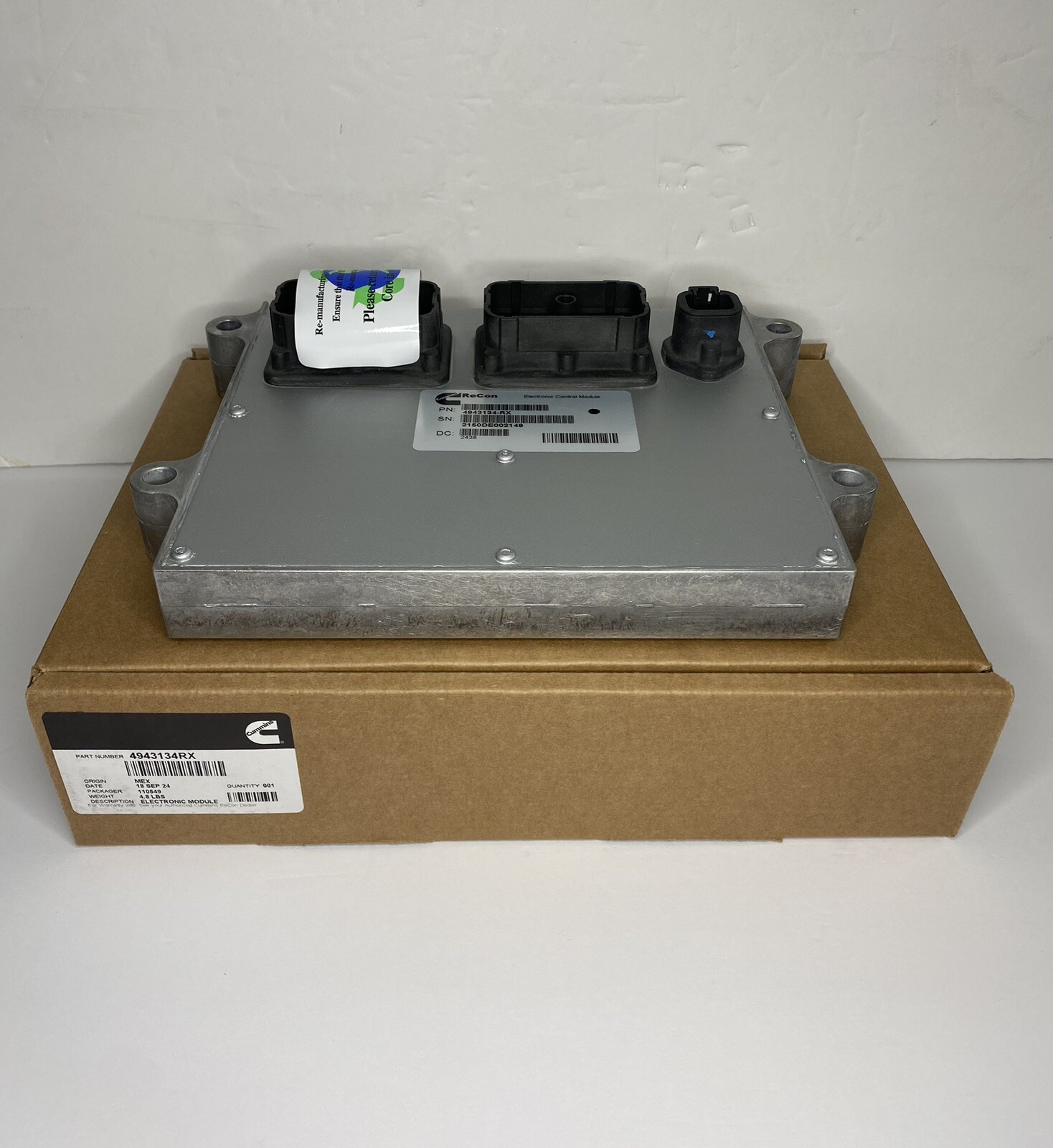 4943134 Control Module Unit ECM ECU Computer Dodge Ram Cummins ISB 6.7L Engine