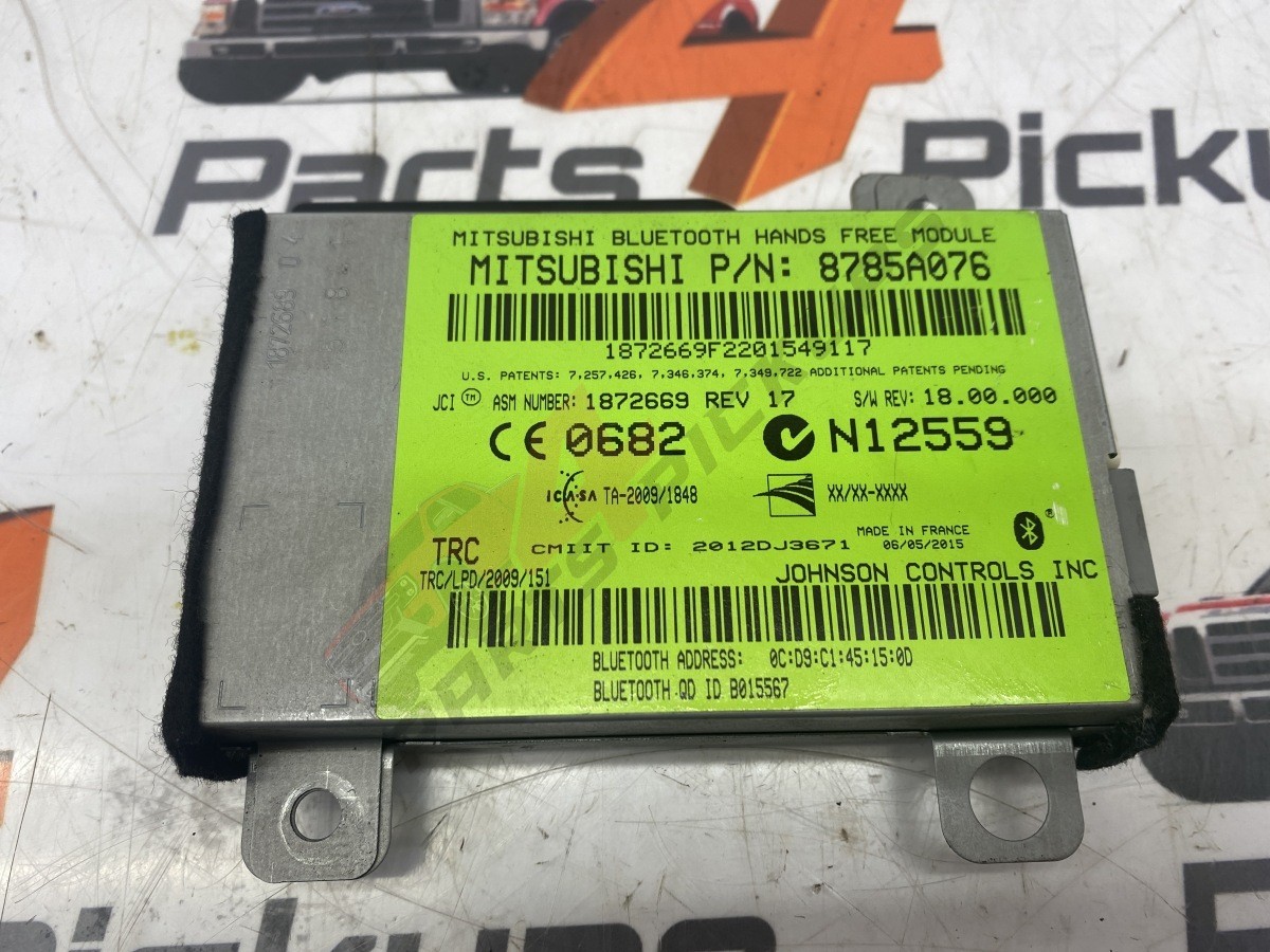 2015 Mitsubishi L200 Barbarian Bluetooth Control Module 2015-2019 8785A076