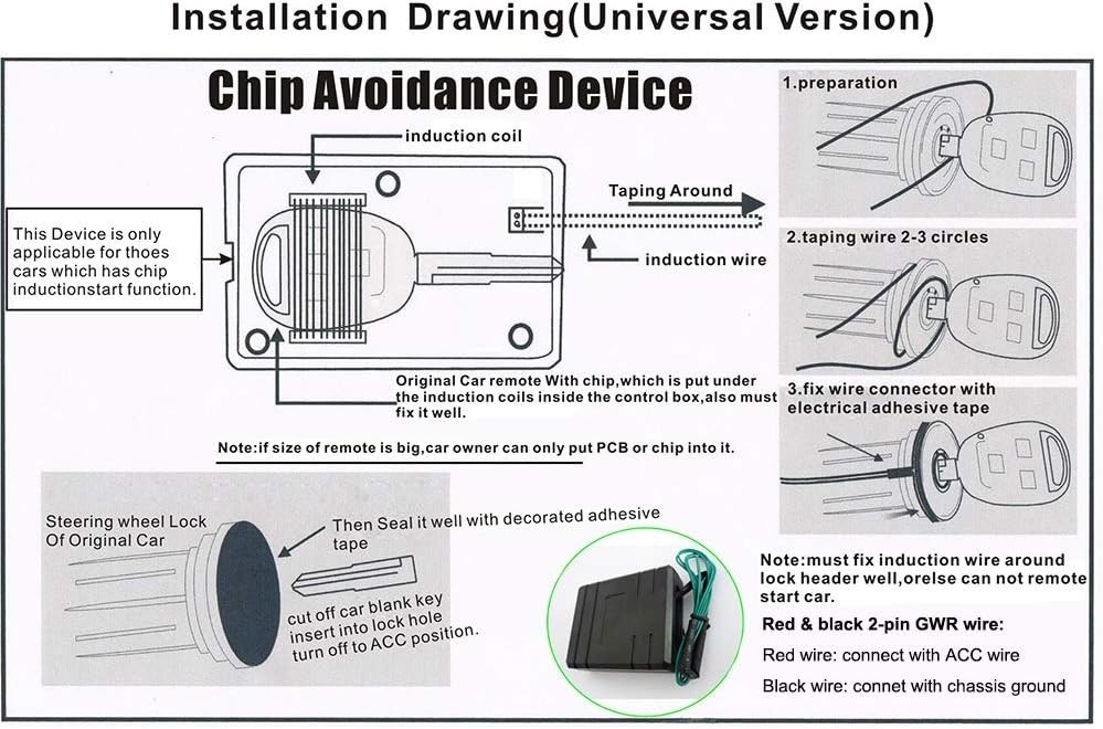 Universal Immobilizer Bypass Module for Remote Engine Start and Push Button