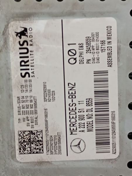 Chassis ECM 156 Type Communication Fits 15-16 18-20 MERCEDES GLA-CLASS 3546170