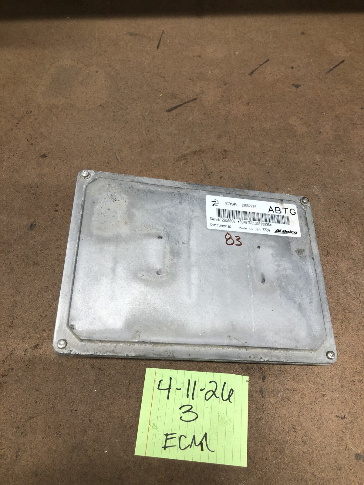13-16 Gmc Acadia Ecm Engine Control Module Computer 12657776 ABTG Oem E39A