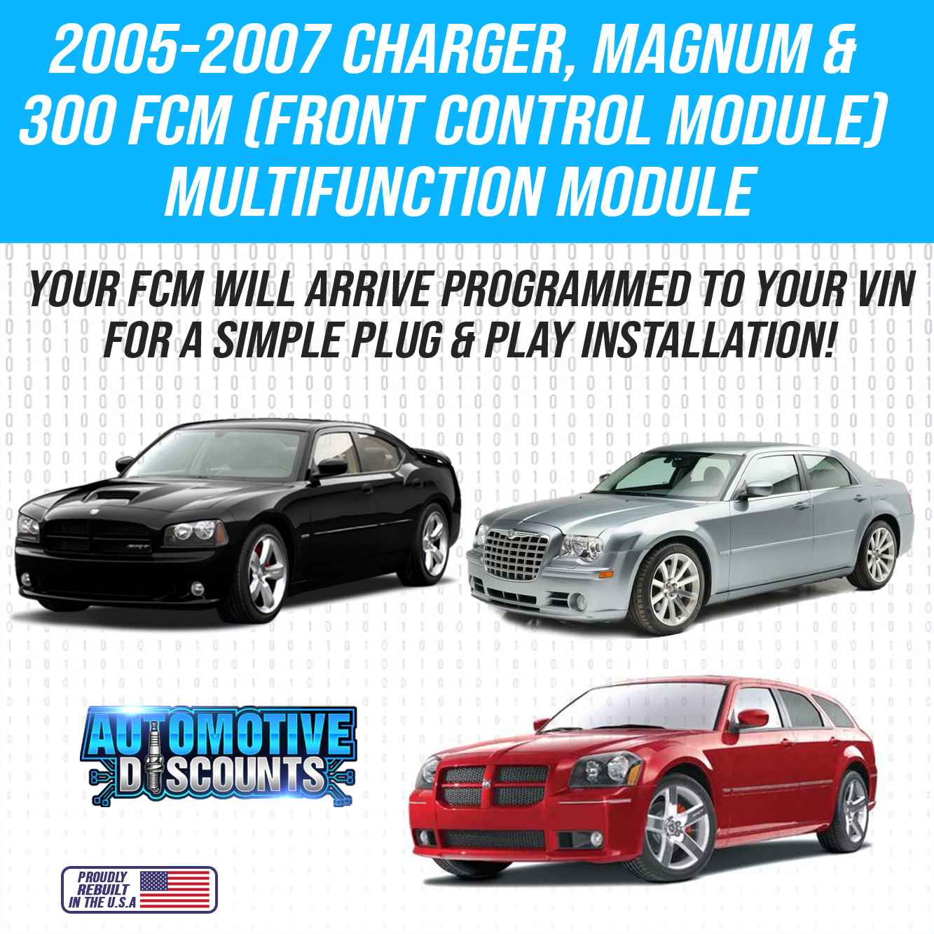 2006 Chrysler 300 P04692028 FCM CGW Front Control Module Plug & Play