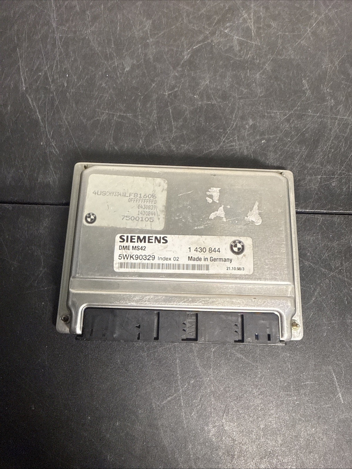 99-00 BMW 323I DME 1430844 MS42 ENGINE CONTROL MODULE ECU ECM OEM UNIT SIEMENS
